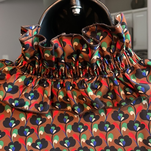 Zara Multi Color button down blouse - Picture 3 of 5